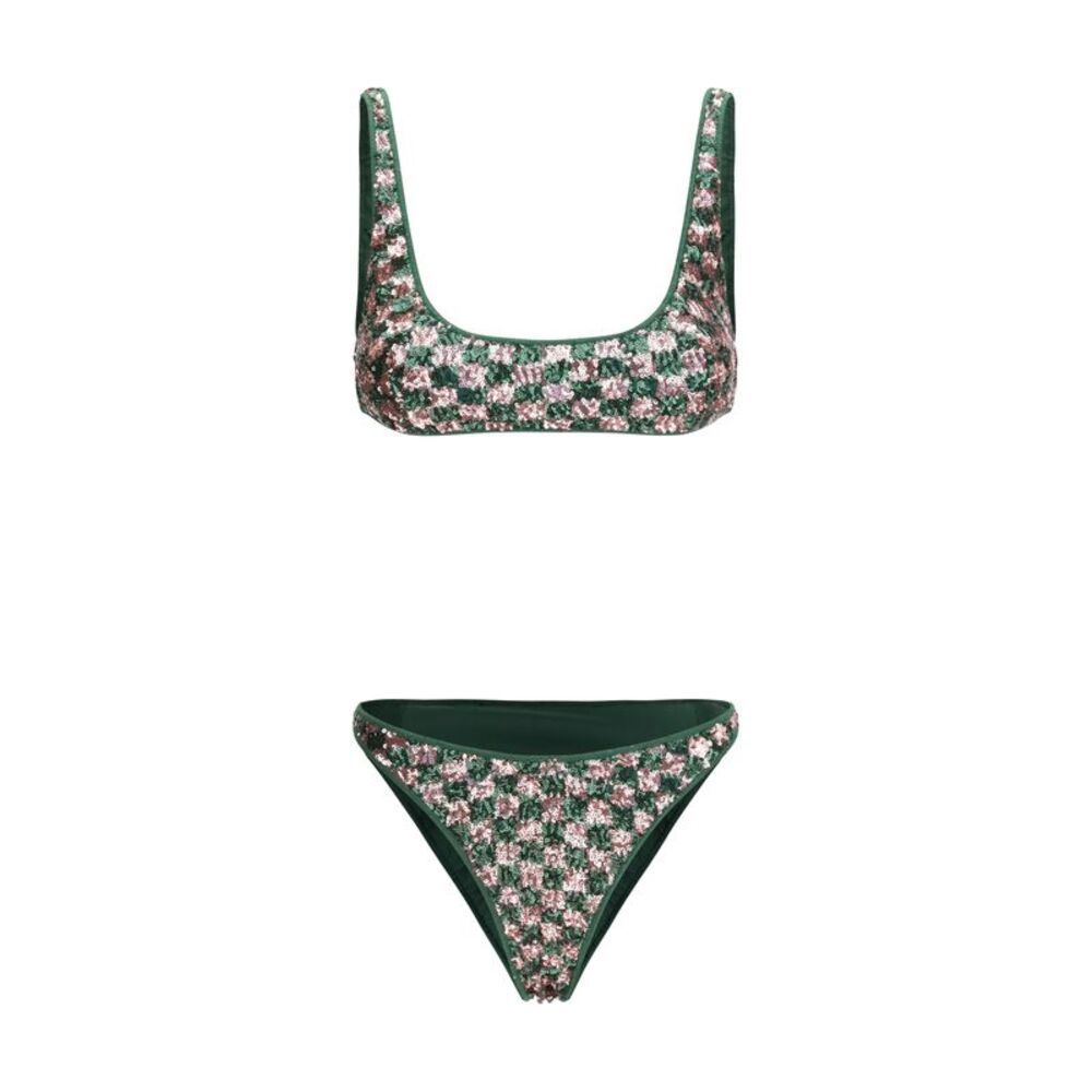 Oséree Women Sequins Chess Bikini